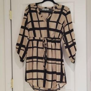 Almost Famous tie waist dress -size L